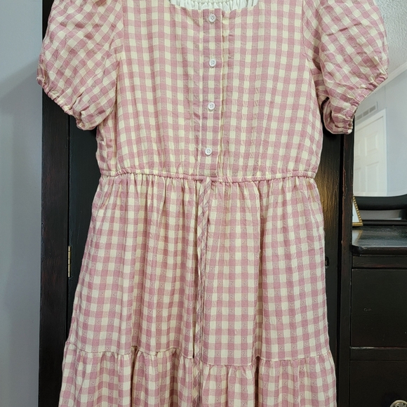 Cottagecore Pink Gingham Dress - Picture 5 of 10